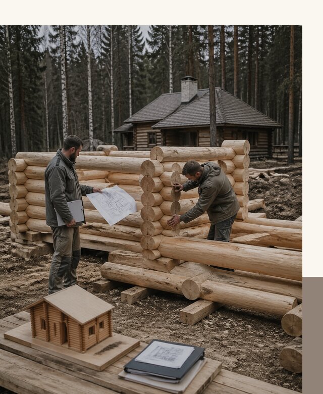 Проектирование и строительство домов из бревна в Мончегорске